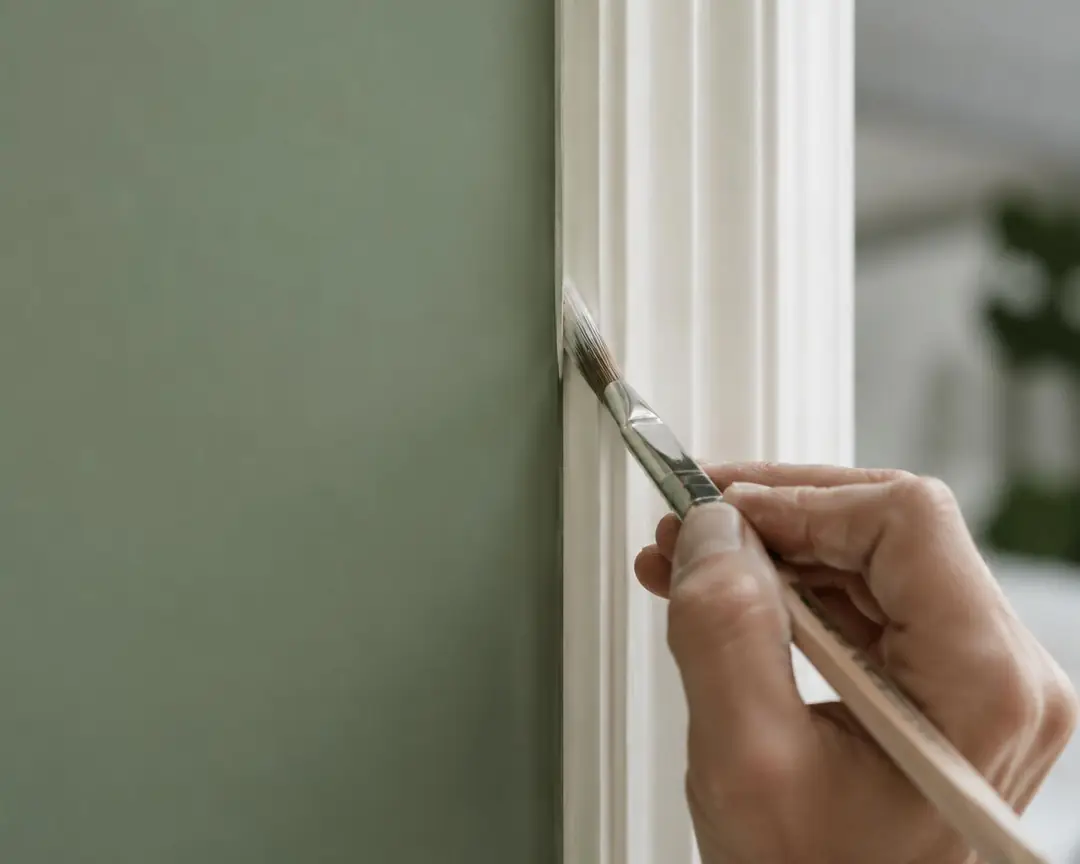 Design inspiration: a fine brush cutting a crisp line along white trim